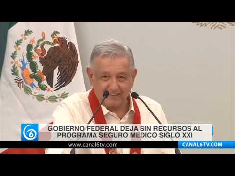 Gobierno federal deja sin recursos al programa Seguro Médico Siglo XXI