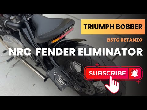 TRIUMPH BOBBER fender eliminator, (tail tidy)