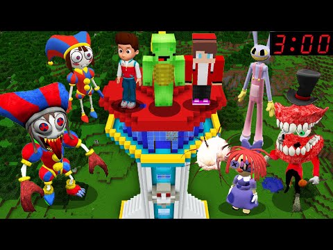SCARY POMNI EXE vs Paw Patrol in Minecraft! Sonic Man Spotted!