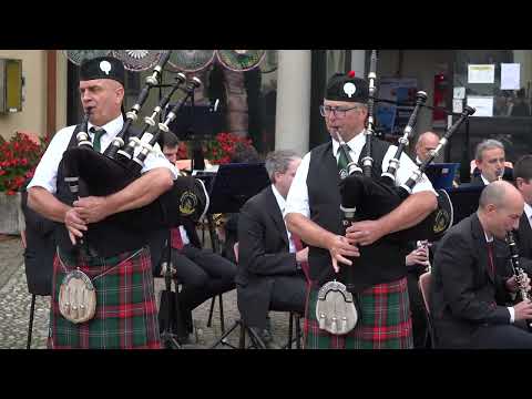 GLENDARUEL HIGHLANDERS ATHOLL HIGHLANDER & BONNIE DUNDEE - OROBIAN PIPES e Corpo Musicale Villasanta