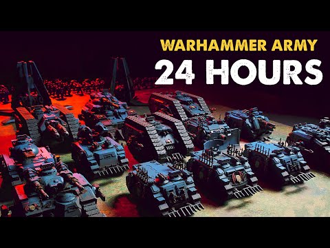 24 hours to paint a Warhammer army - 30k Night Lords