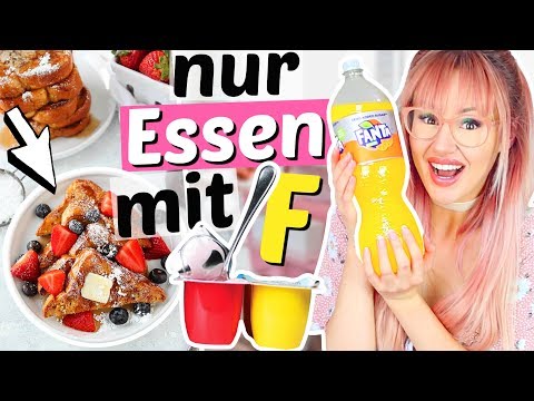 Nur Essen mit F für 24 Stunden 😦 Fruchtzwerge, Fanta, ... | ViktoriaSarina