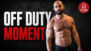 Shirtless mannelijk model in ondergoed met een perfecte harige borst sexy man Muscle Hunks