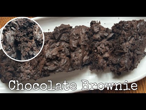 Eggless chocolate brownie | Instant chocolate brownie in oven | Ruchira