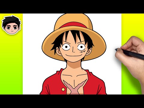 How To Draw Monkey D. Luffy | One Piece - Easy Step By Step Tutorial
