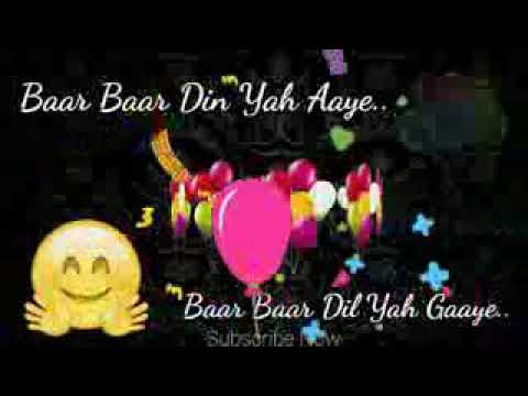 Birthday song😘😘