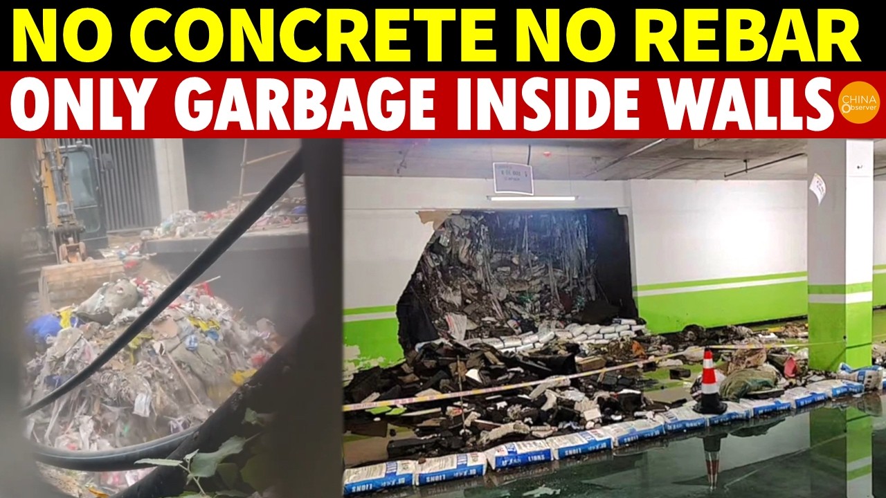 A Single Storm Shatters China’s Tofu-Dreg Buildings: No Concrete, No Rebar, Only Garbage Inside