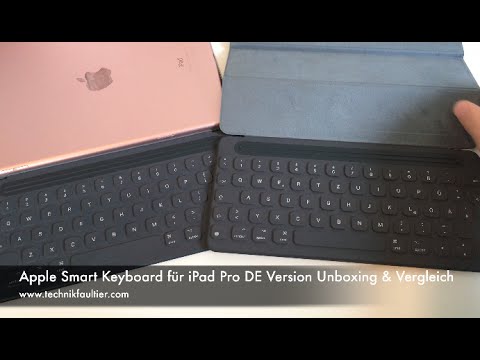 Deutsches iPad Pro Smart Keyboard QWERTZ Layout Unboxing & Vergleich