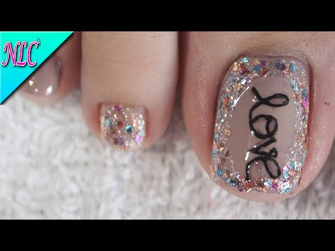 DISEÑO DE UÑAS PARA PIES LOVE ¡Muy Fácil! – LOVE NAIL ART – NLC