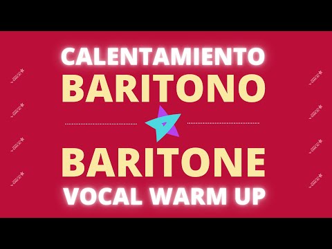 BARITONE Voice Warm up with 6 vocalization exercises