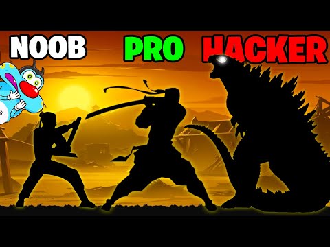 NOOB vs PRO vs HACKER | In Shadow Fight 2 | With Oggy And Jack | Rock Indian Gamer