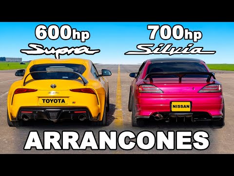 Toyota Supra de 600 hp vs Nissan Silvia de 700 hp: ARRANCONES
