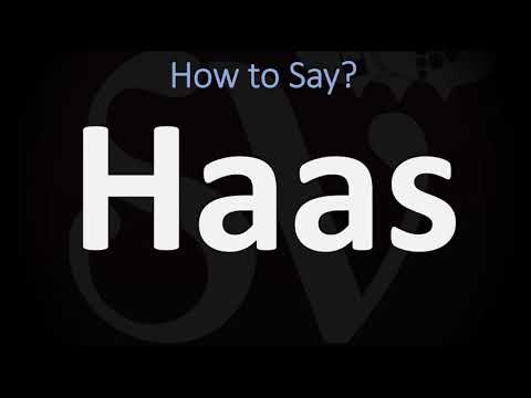 How to Pronounce Haas?