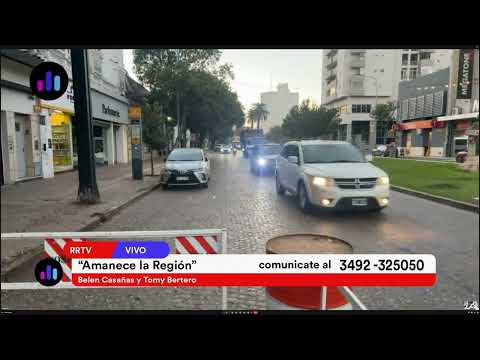 Tomas Bertero desde las calles centricas de Rafaela un martes 31 de marzo
