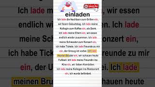 Deutsch lernen mit „einladen“ im Alltag | A1–B1