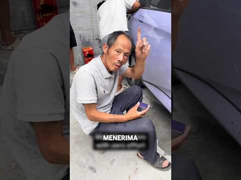 pria ini sangat jenius meniru warna cat mobil ‼️ #viralvideo