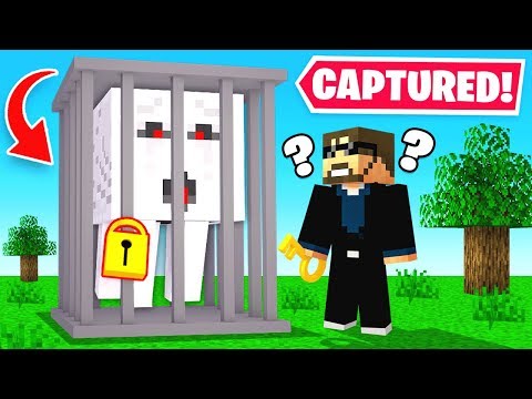 How to trap GHASTS in the OVERWORLD! (Minecraft)