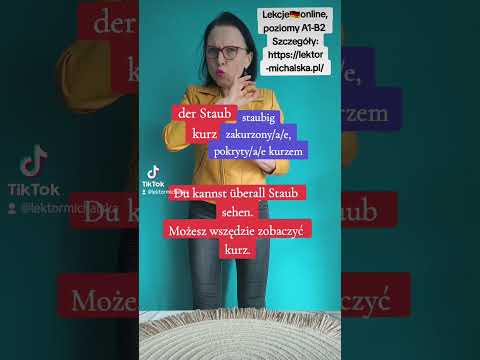 Der Staub vs. staubig. Lekcja 601 #deutscha1a2b1b2 #deutschlehrerin #deutschlernenonline