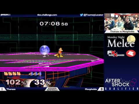 MNM11 Melee - Thoraxe (Fox) vs Moophobia (Falco) - Winners Semifinals