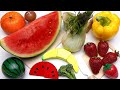 1 HOUR Cutting Real Vs Wooden Fruit And Vegetable ASMR No Talking