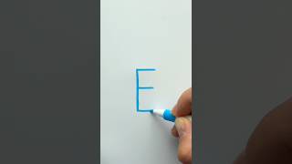 How To Draw The Cutest Fish Using Just The Letter E