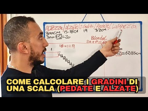 Come calcolare i gradini di una scala (pedata e alzata) in 10 minuti 🔥