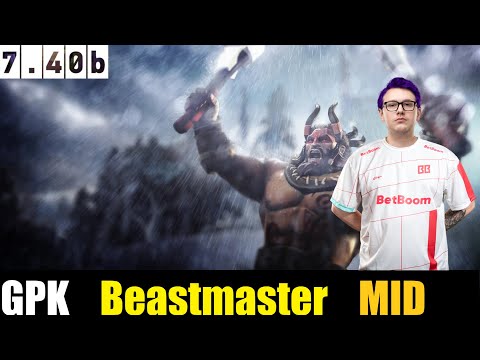 🤯 GPK [Beastmaster] MID 7.40b- DOTA 2 HIGHEST MMR MATCH#dota2gameplay #dota2  #gpk