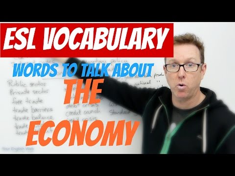 English lesson - Words to talk about THE ECONOMY - palabras en inglés