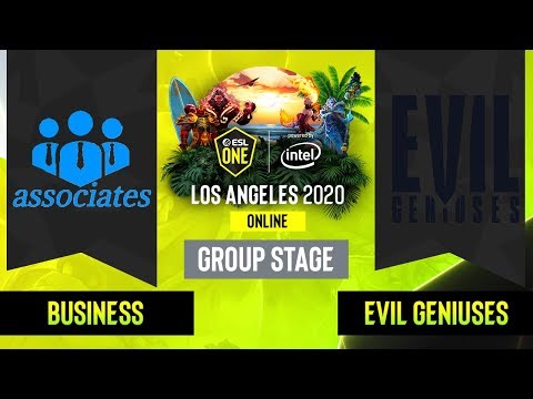 Dota2 -  Business associates  vs. Evil Geniuses - Game 2 - Group Stage - NA - ESL One Los Angeles
