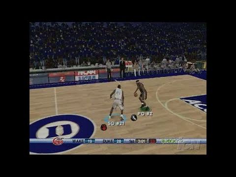 College Hoops 2K6 Xbox 360 Gameplay - ACC Battle