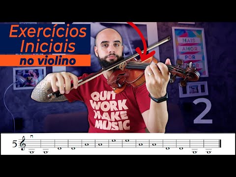 Como Tocar Violino | Primeiros exercícios no violino | Aula 2