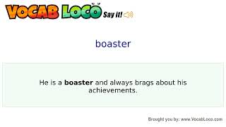 Video thumbnail for boaster