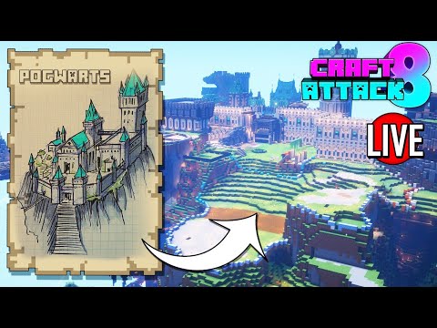 🔴 Minecraft Bauen und Quatschen - Schloss Pogwarts Planung 🔨 Craft Attack 8 Live