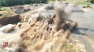 Cleaning up the quarry floor before taking it to the house!