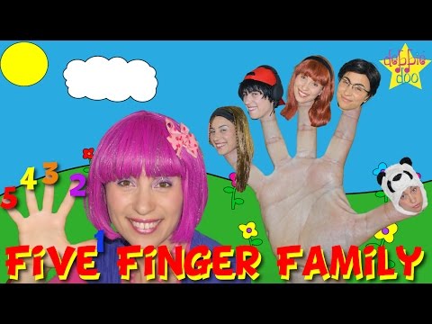 Daddy Finger Family Song - Five Finger Rhymes For Children - Debbie Doo!
