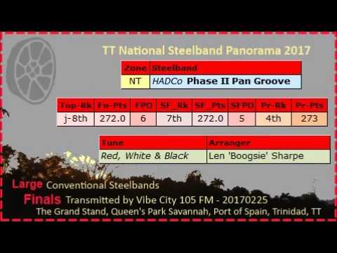 Pano Finals Lg 2017 - Phase II Pan Groove Steel Orchestra - Red, White + Black (Arr LB Sharpe)
