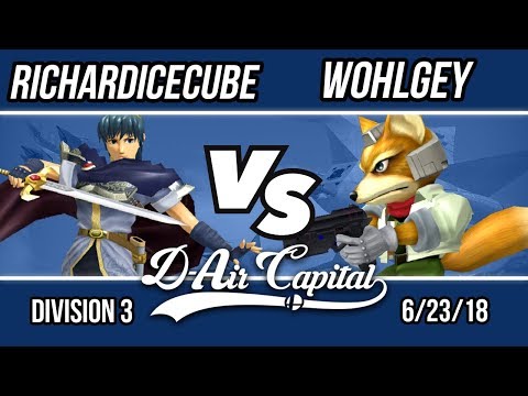 D-Air Capital 6 - RichardIceCube (Marth) Vs. Wohlgey (Fox) - Division 3