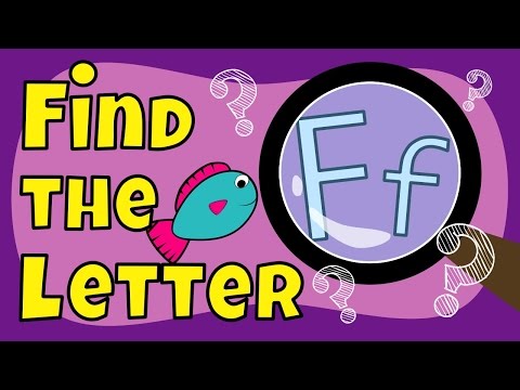 Alphabet Games | Find the Letter F