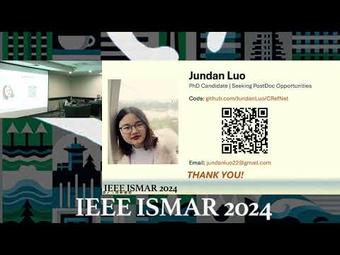IEEE ISMAR 2024: Paper Session PS13 – Computer Vision and Machine Learning for XR 2