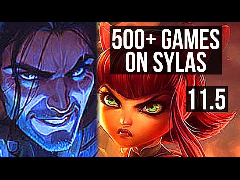 SYLAS vs ANNIE (MID) | 9 solo kills, 500+ games, Dominating | NA Master | v11.5