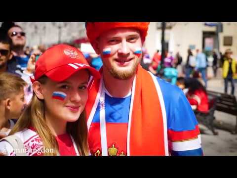 Opening Day of the World Cup Russia 2018 - Happy fans celebrate in Moscow