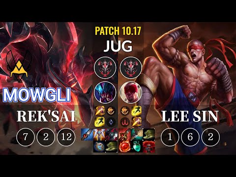 VIT Mowgli Rek'Sai vs Lee Sin Jungle - KR Patch 10.17