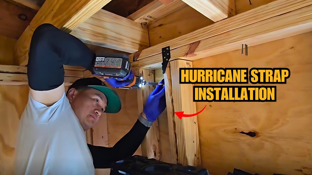 Hurricane Strap Installation Made Easy | DIY Roof Framing Protection