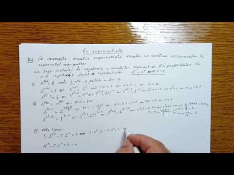 Ecuatii exponentiale - Algebra   Clasa a X-a - 100205-02