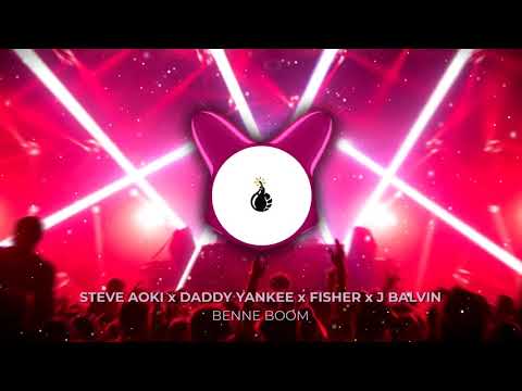 J Balvin x FISHER x Steve Aoki x Daddy Yankee (BENNE BOOM Mashup) - Boneless vs Mi Gente vs Azukita