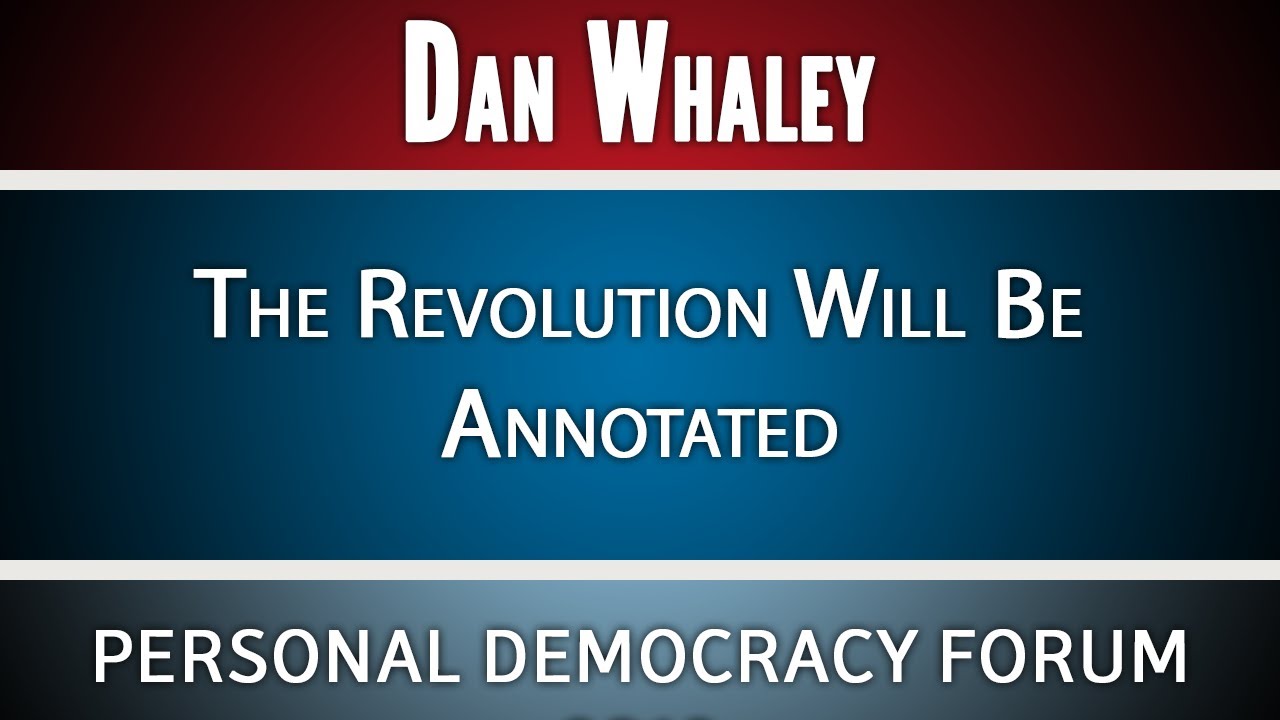 Dan Whaley | The Revolution Will Be Annotated | PDF13 HD - YouTube