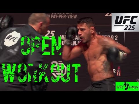 UFC 225 Rafael Dos Anjos Open Work Out Highlights Results - UFCTALKS