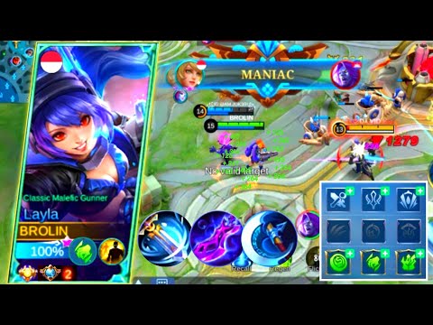 Layla New Emblem & Best Build Critical Damage - Layla High Damage ~ MLBB