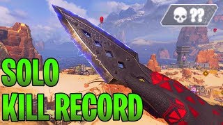 WORLD RECORD SOLO KILLS IN ONE GAME!!! - Apex Legends Battle Royale Gameplay