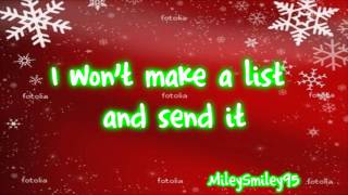 Miley Cyrus - All I Want For Christmas Is You (with lyrics)